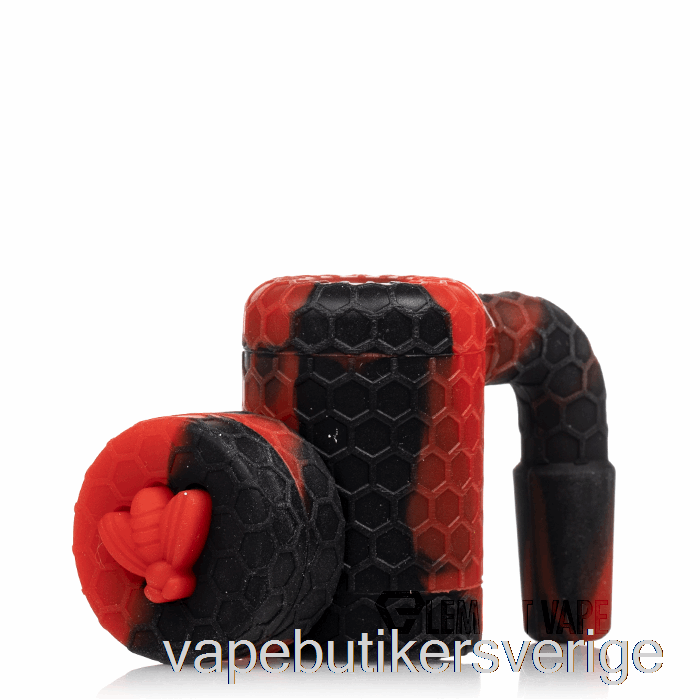 Vape Sverige Stratus Bee Silikonvaxreclaimer Crimson (svart / Röd)